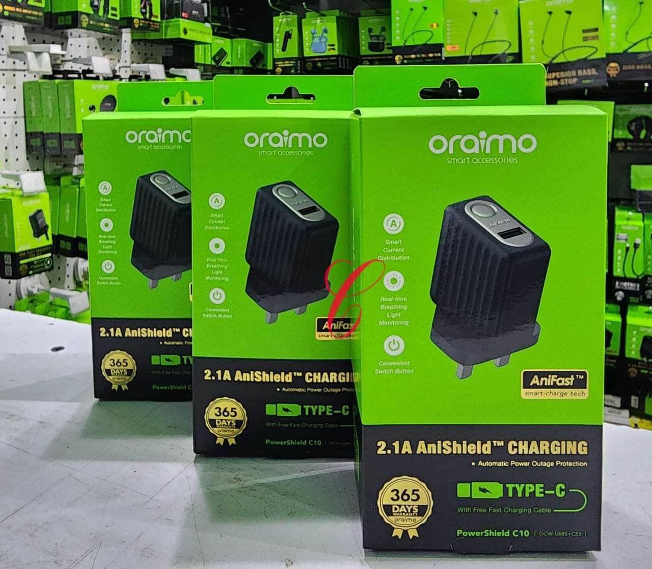 Oraimo 10W Type C Antishield Charger